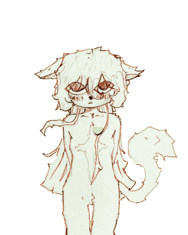stargrrl cat heart star furry Sticker