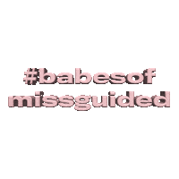 3D Text Sticker by Missguided