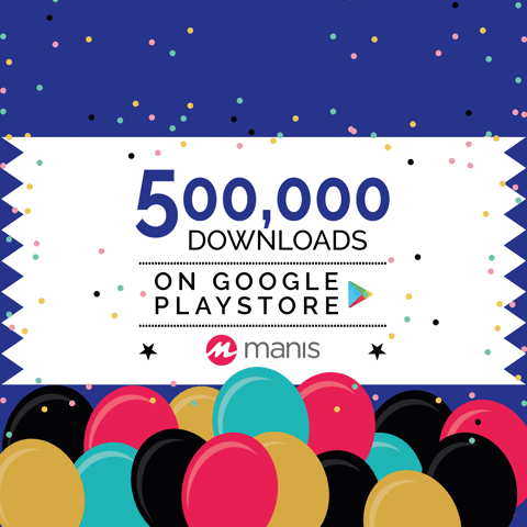 500k downloads GIF by Manis
