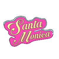 santa monica Sticker by Gisou by Negin Mirsalehi