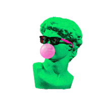 qreator_by_iqos art pink green artist Sticker