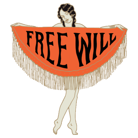 Free Will Sticker by slowandlow