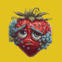 Sad Strawberry GIF