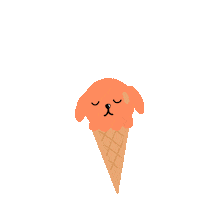 Ice Cream Dog Sticker by The PupCycle