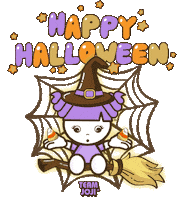 Candy Corn Halloween Sticker by JOJI