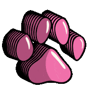 Paw Print Sticker by Pima JTED