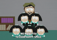 happy romanian contorting quintuplets GIF by South Park 