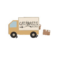 CatabasisRecords vinyl shipping on the way camión Sticker