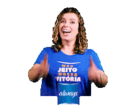meujeitonossavitoria Sticker by Always Brasil