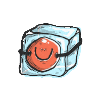 Ice Cube Love Sticker by Dreadpen