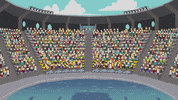 disappointed crowd GIF by South Park 