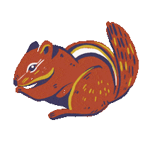 maypop cute chipmunk greenhouse chipmunks Sticker