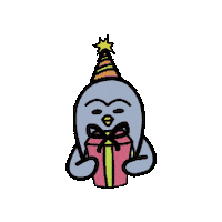 Celebrating Happy Birthday Sticker