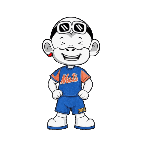 New York Mets Smile Sticker by Zhot