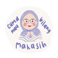 Illustration Thanks Sticker