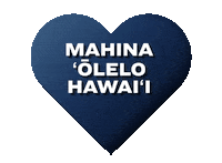 Heart Hawaiian Sticker by Kamehameha Schools