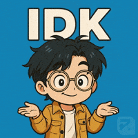 Confused Blue Background GIF by Persona