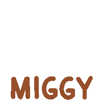 Orange Name Sticker