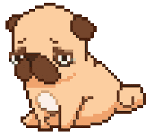 Sad Dog Sticker