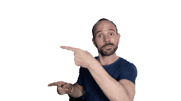 CMLearning man point pointing side Sticker