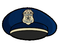 Hat Police Sticker