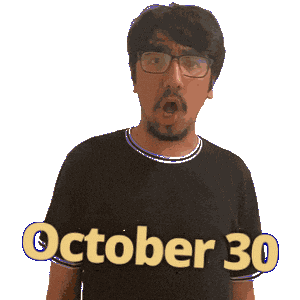 October 30 Sticker