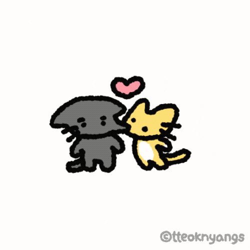 Cat Kiss GIF