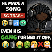 almostoutthehood song trash buns he made GIF
