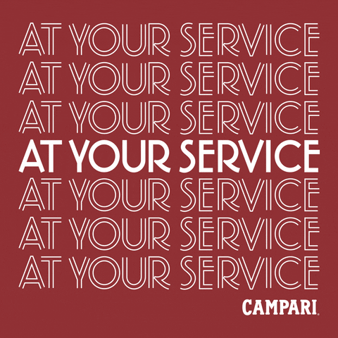 CampariCommunity campari at your service day of service campari cares GIF