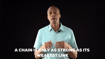 A chain is only as strong as its weakest link