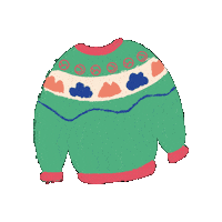 ForestCloudBev christmas green merry christmas cloud Sticker
