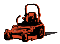 KubotaUSA landscaping lawn mower mower kubota Sticker