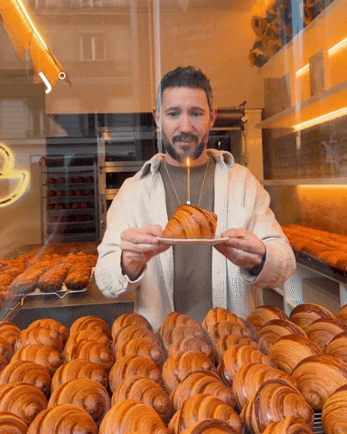 Croissant Happy Birthday GIF by Cedric Grolet