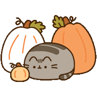 Cat Fall Sticker by Pusheen