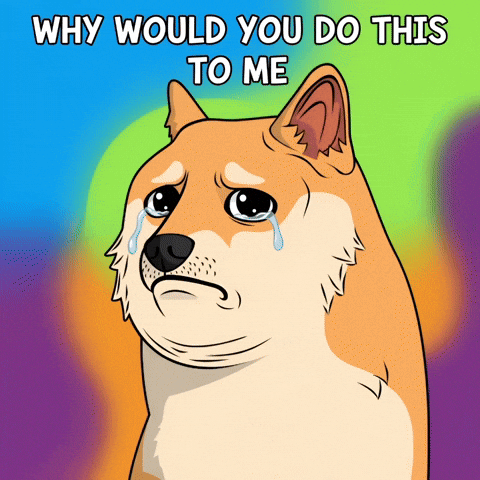 Sad Shiba Inu GIF by Doge Pound