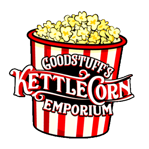 MrGoodstuff popcorn goodstuff kettle corn emporium kettle corn Sticker