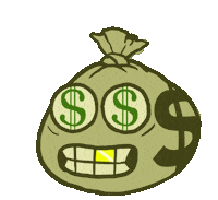 dillonokeefe money cash bag bank Sticker