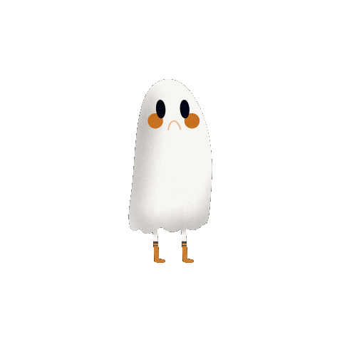 Halloween Ghost Sticker by Louise B