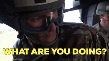 What Are You Doing Wtf GIF by U.S. Army