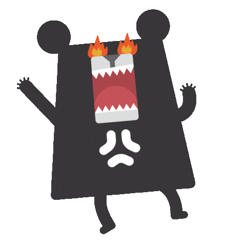 Angry Black Bear Sticker by 黑啤 BEERU