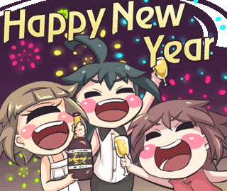 Happy New Year Fireworks GIF by Jin