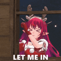 nephilimenjoyer christmas vtuber hololive let me in GIF
