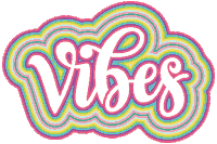 Vibes Color Sticker by BluWave