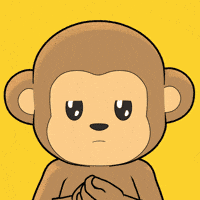 Please Please Gm GIF by Wise Monkey Meme