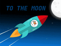 ggoose_nft moon golden to the moon goose GIF