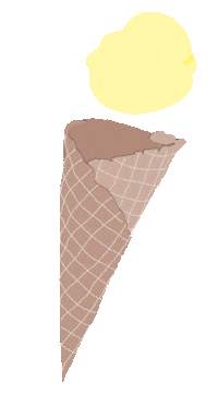 Ice Cream Summer Sticker by Cafe Levi