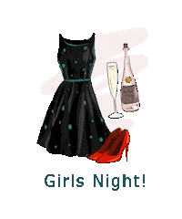 pimp_my_outfit stylist girls night squad goals ladies night Sticker