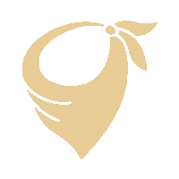 LanaBandanaDogwear gold bandana hond goud Sticker
