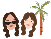 fashion twinning Sticker
