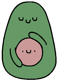 Happy Avocado Sticker by CsaK
